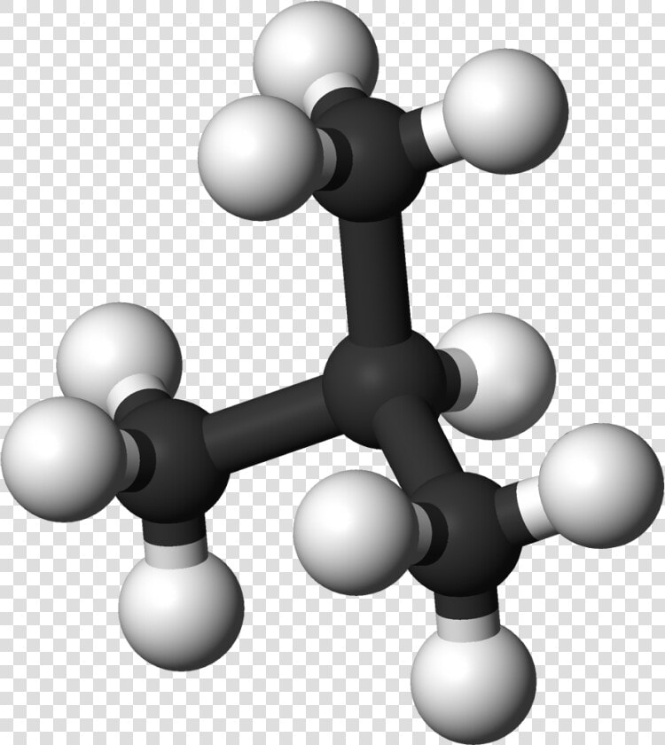 Isobutane 3d Balls   Compact Molecules  HD Png DownloadTransparent PNG