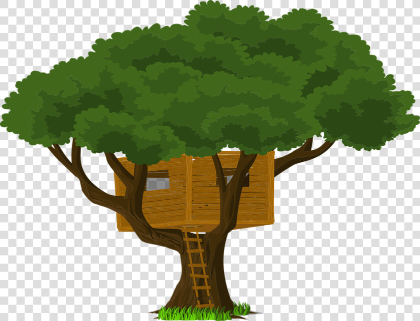 Tree  Treehouse  Head  Meadow   Vektor Pohon  HD Png DownloadTransparent PNG