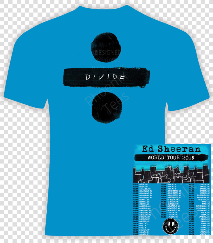 Transparent Ed Sheeran Png   Ed Sheeran Tour Shirt 2018  Png DownloadTransparent PNG