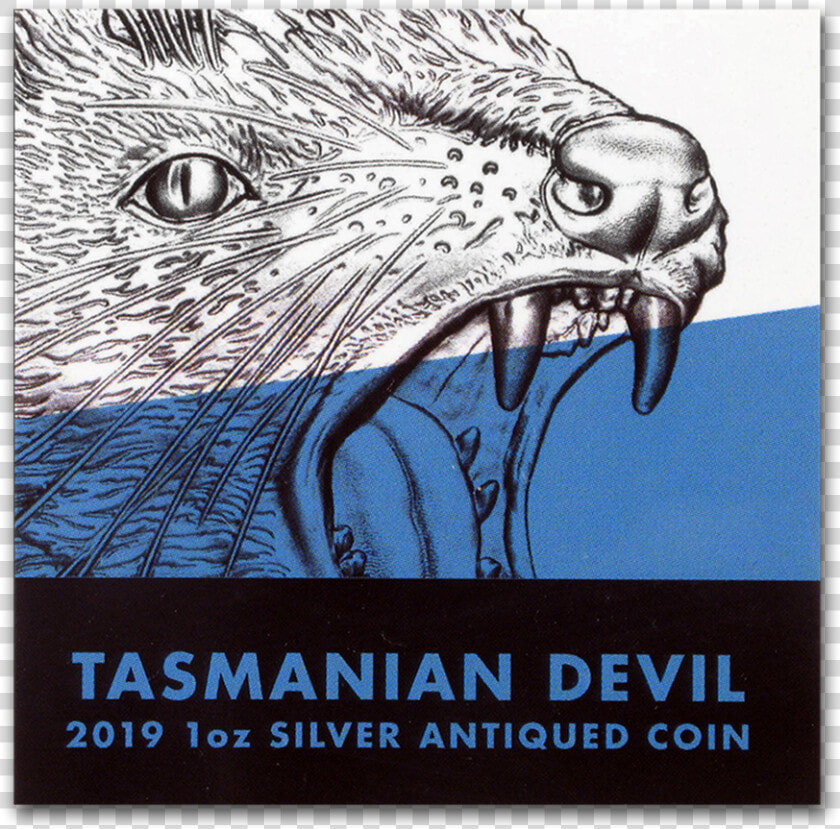 2019 Niue 1 Oz Silver Wildlife Up Close   Tasmanian Devil  HD Png DownloadTransparent PNG