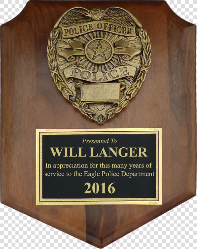 Law Enforcement Plaque Of Appreciation  HD Png DownloadTransparent PNG