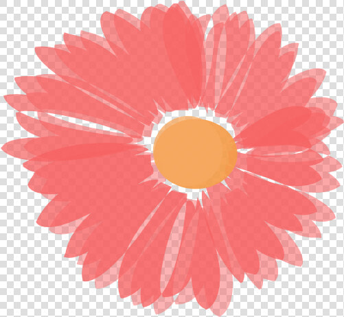 Coral And Orange Flower Svg Clip Arts   Orange And Pink Flower Clip Art  HD Png DownloadTransparent PNG