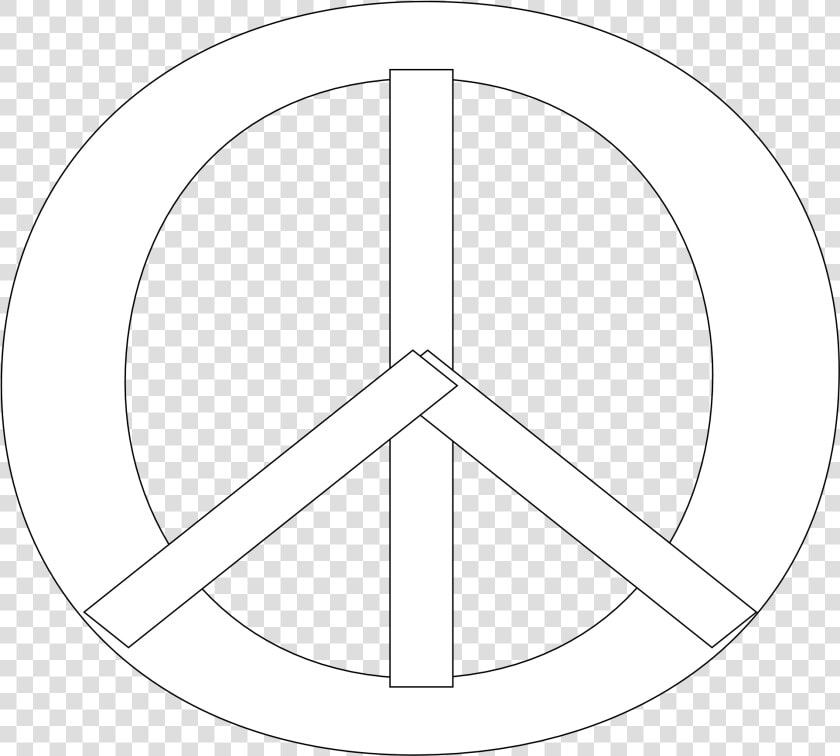 Peace Sign 19 Black White Line Art Christmas Xmas Peace   Peace Sign Green And Yellow  HD Png DownloadTransparent PNG