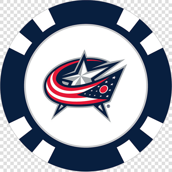 Columbus Blue Jackets Poker Chip Ball Marker   Columbus Blue Jackets Espn  HD Png DownloadTransparent PNG