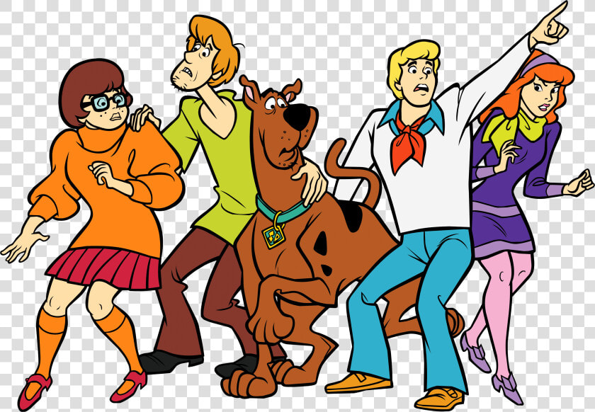 Scooby Doo And Transparent   Scooby Doo Shaggy Velma Daphne Fred  HD Png DownloadTransparent PNG