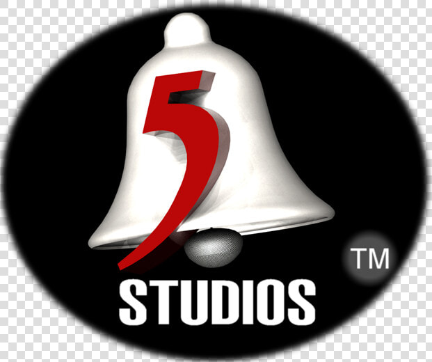 A White 3 Dimensional Bell With A Red 5 Embossed   Sign  HD Png DownloadTransparent PNG