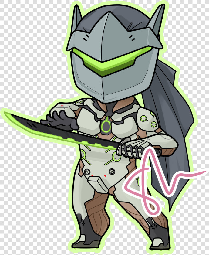 Genji From Overwatch Chibi Genji Shimada  Overwatch    Transparent Chibi Genji Png  Png DownloadTransparent PNG