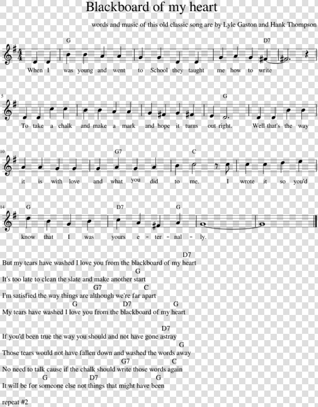 Blackboard Of My Heart Sheet Music  HD Png DownloadTransparent PNG