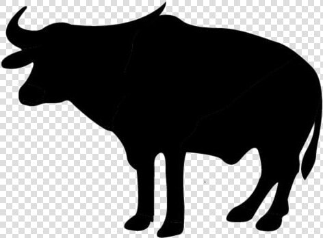 Transparent African Buffalo Png Cartoon   Silhouette Water Buffalo Vector  Png DownloadTransparent PNG