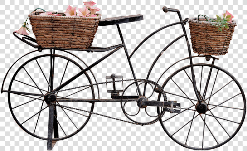 Bicycle Clipart Basket   Bicycle With Basket Png  Transparent PngTransparent PNG