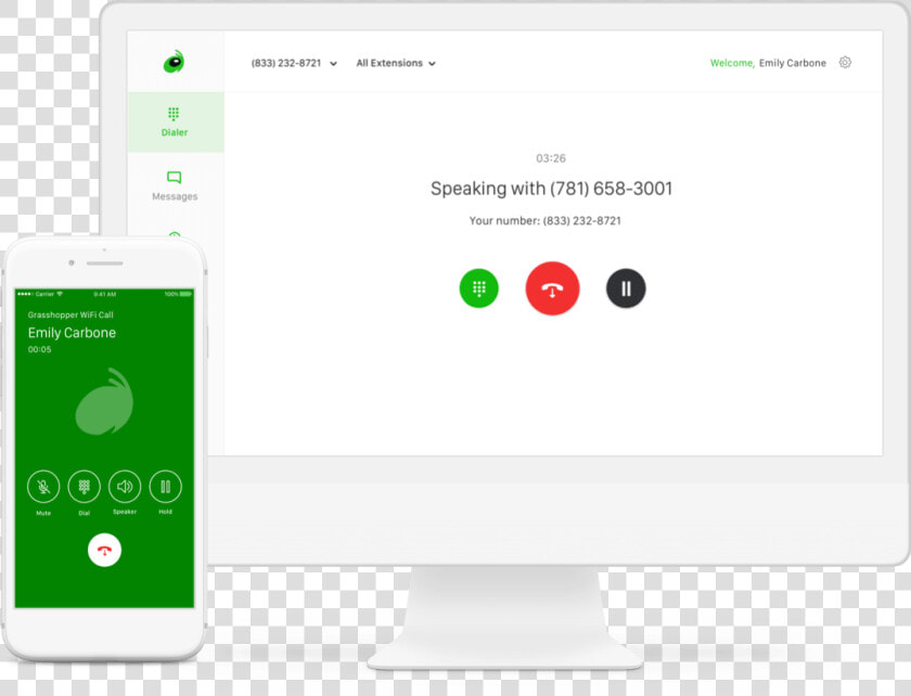 Grasshopper Voip Wifi Calling Hero Png   Grasshopper Call  Transparent PngTransparent PNG
