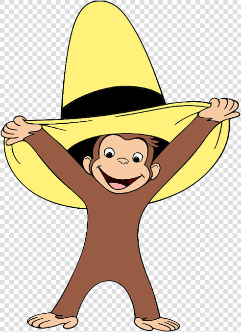 Curious George Balloons Png   Yellow Hat Curious George Cartoon  Transparent PngTransparent PNG