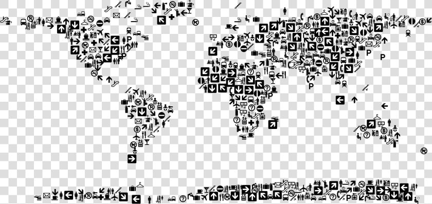 World Map Icon Png   World Map With Icons  Transparent PngTransparent PNG