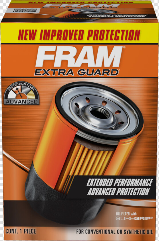 Fram Extra Guard Oil Filter  HD Png DownloadTransparent PNG