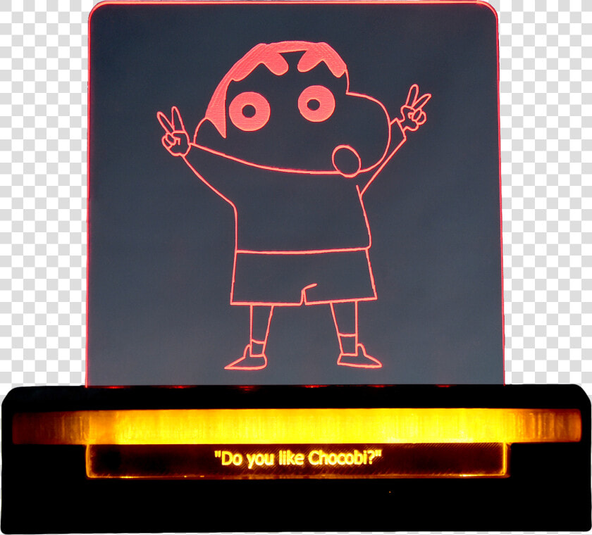 Shin Chan 3d Acrylic Dual Led Data zoom   cdn  HD Png DownloadTransparent PNG