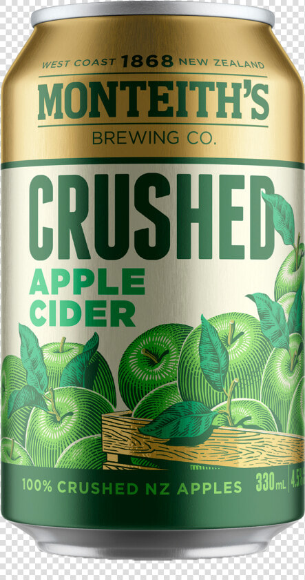 Beverage Can drink plant   Monteith  39 s Crushed Apple Cider Can  HD Png DownloadTransparent PNG