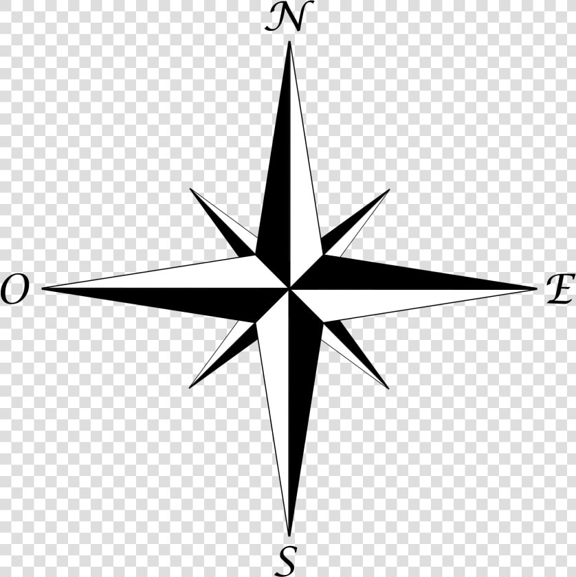 Rose Des Vents Png   Simple Compass Line Drawing  Transparent PngTransparent PNG