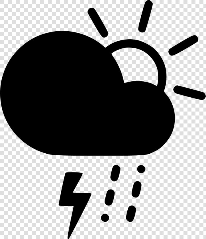 Day Sleet Storm Cloud Lightning Rain Sun   Sun And Wind Icon  HD Png DownloadTransparent PNG