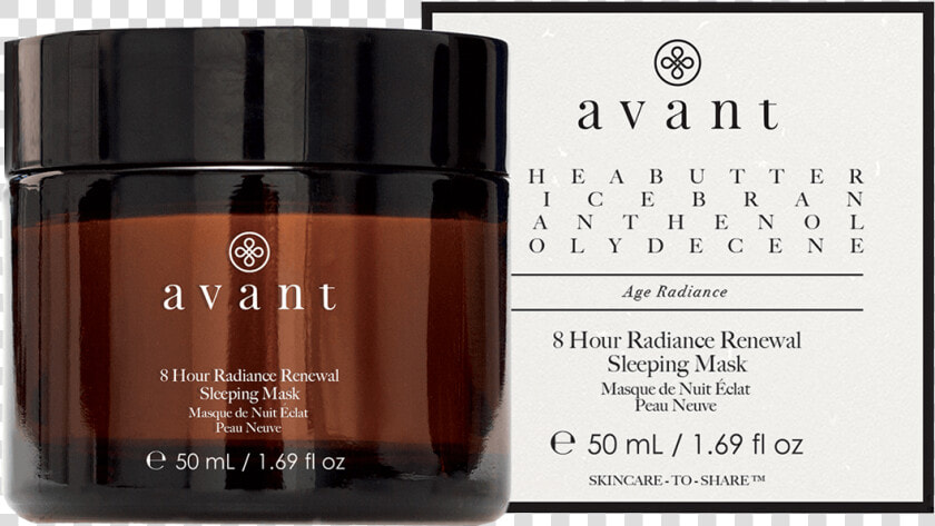 Avant Skincare 8 Hour Radiance Renewal Sleeping Mask   Avant 8 Hour Radiance Renewal Sleeping Mask  HD Png DownloadTransparent PNG