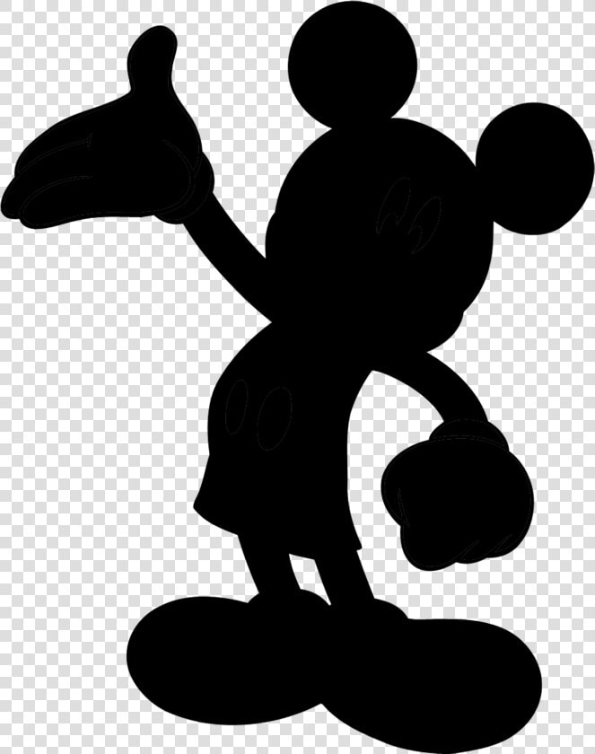 Mickey Mouse Silhouette Minnie Mouse Pluto Art   Transparent Mickey Mouse Silhouette  HD Png DownloadTransparent PNG