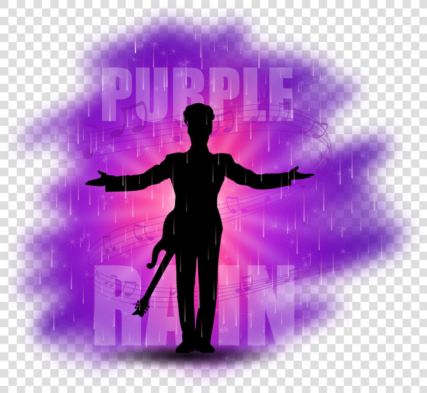 Silhouette Prince Purple Rain  HD Png DownloadTransparent PNG