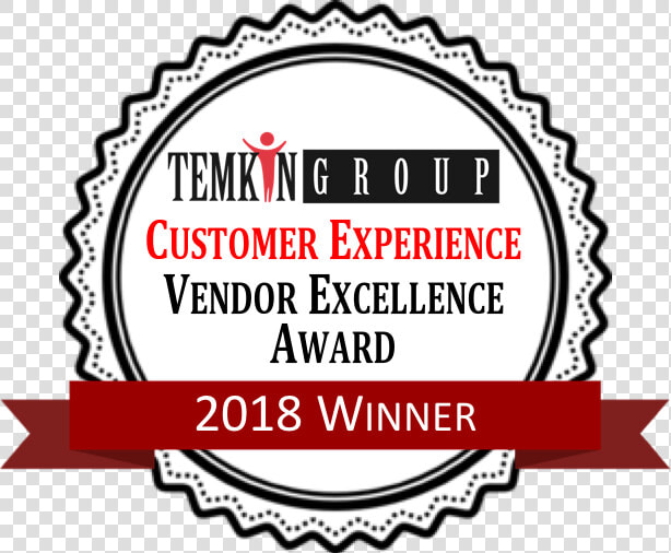 Temkin Group S 2018 Customer Experience Vendor Excellence   Round Border Black And White  HD Png DownloadTransparent PNG