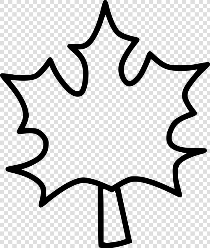 Maple Leaf Leaves Autumn Dry Tree   Line Art  HD Png DownloadTransparent PNG