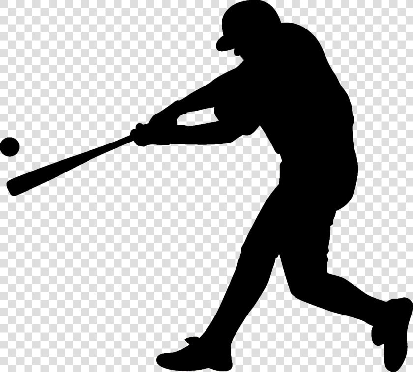 Hd Player Swinging A   Silhouette Baseball Player Png  Transparent PngTransparent PNG