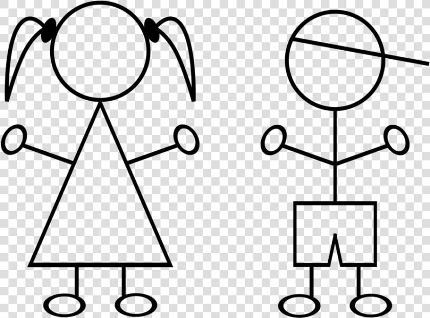 Symmetry text monochrome   Stick Figure Kids Png  Transparent PngTransparent PNG