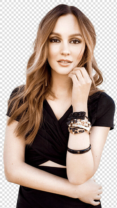 Leighton Meester Black Dress   Leighton Meester Png  Transparent PngTransparent PNG