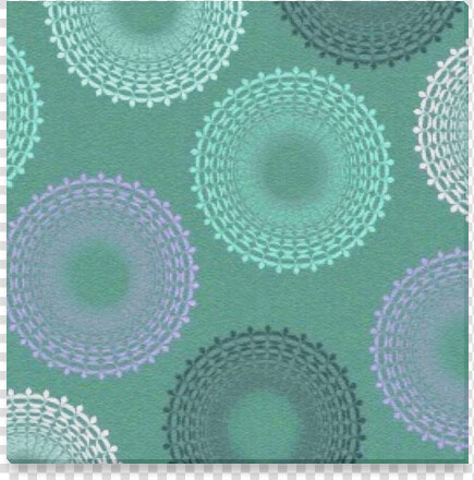 Teal Sea Foam Green Lace Doily Canvas Print 12 X12   Circle  HD Png DownloadTransparent PNG