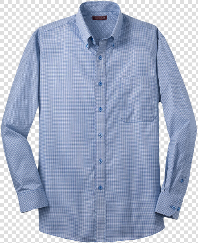 Mini Check Non Iron Button Down Shirt   Marjo Uniformes  HD Png DownloadTransparent PNG