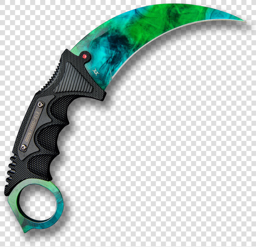 Fadecase Elite Gamma Doppler   Karambit Png  Transparent PngTransparent PNG