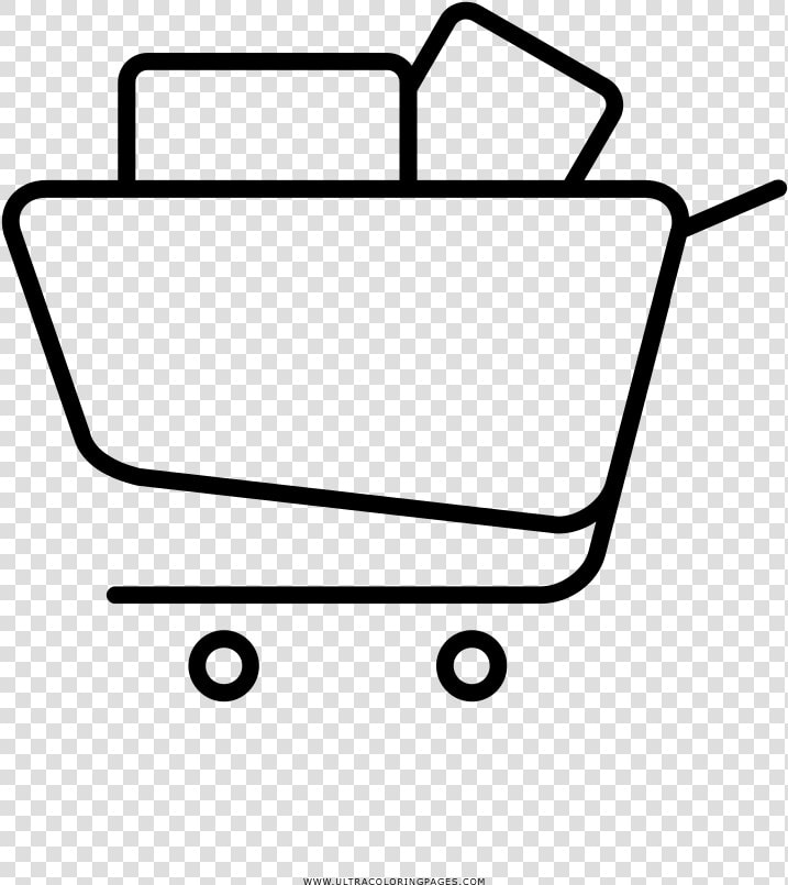 Grocery Cart Coloring Page Inspire 19 Supermarket Vector   Line Art  HD Png DownloadTransparent PNG