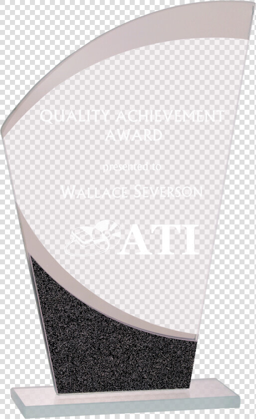 Personalized Wave Glass Tower Award   Headstone  HD Png DownloadTransparent PNG