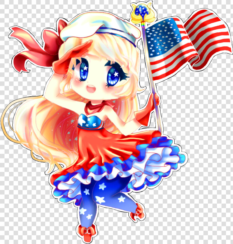 Happy Of July   Anime 4th Of July  HD Png DownloadTransparent PNG