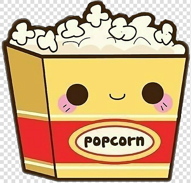 Popcorn Eat Food Tumblr Photo Nomnom   Popcorn Kawaii  HD Png DownloadTransparent PNG