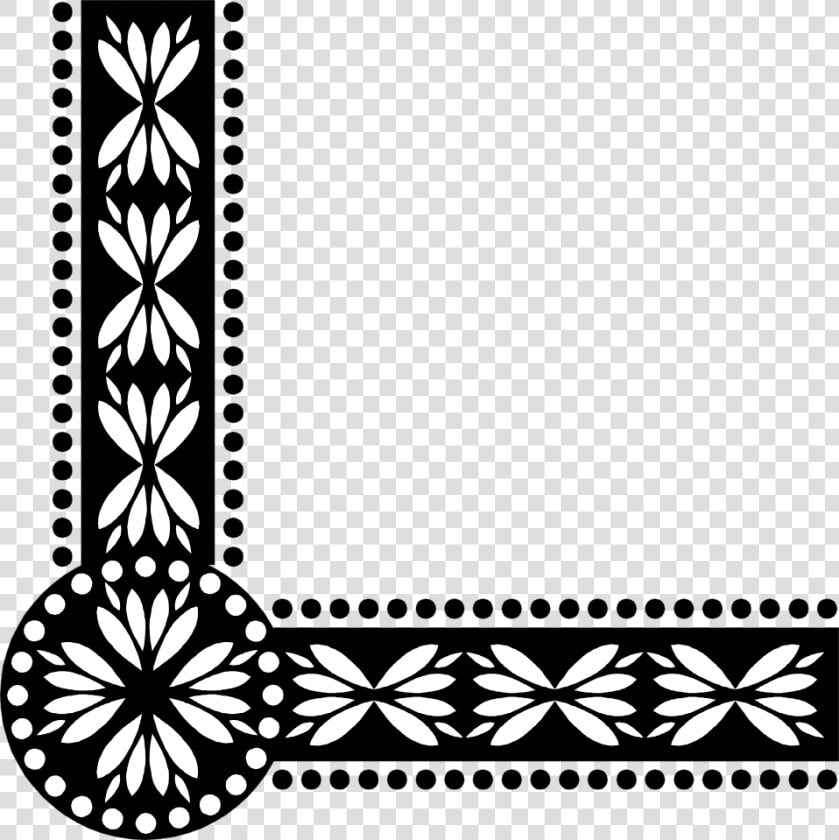 Black And White Corner Clipart   Corner Borders Clipart Black And White  HD Png DownloadTransparent PNG