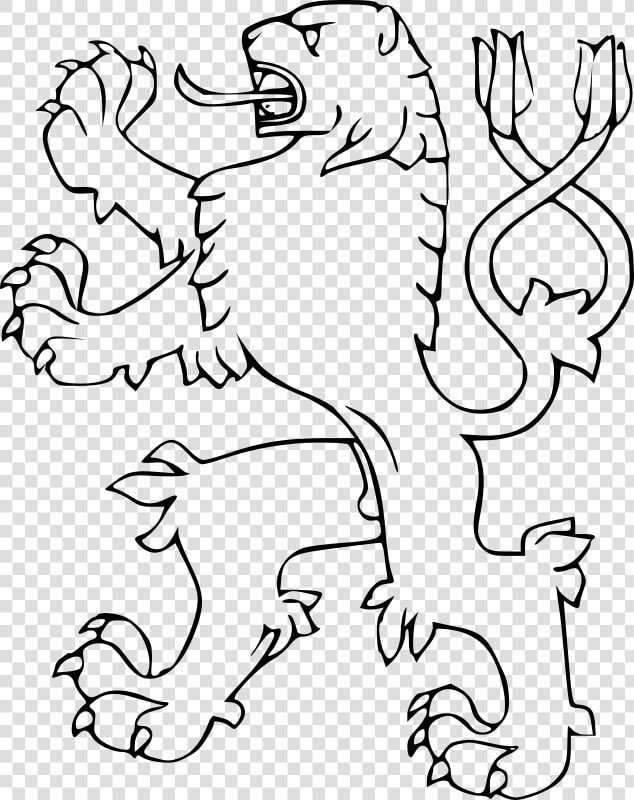 Czech Lion With Two Tails   Czech Lion  HD Png DownloadTransparent PNG