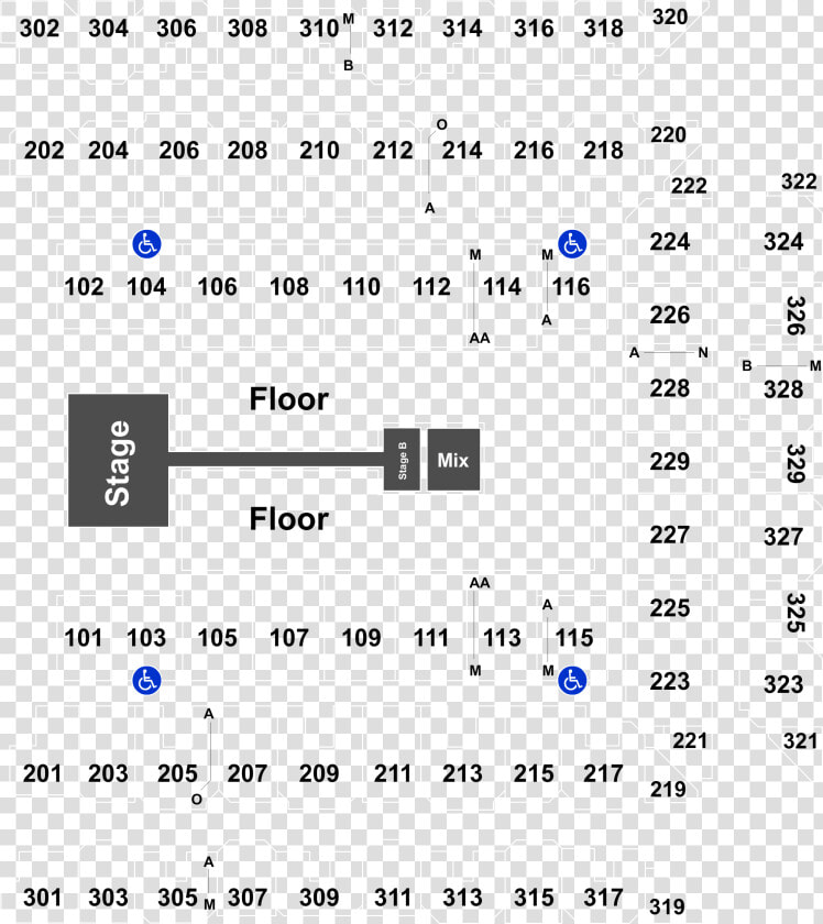 Royal Farms Arena Seating Chart With Seat Numbers  HD Png DownloadTransparent PNG