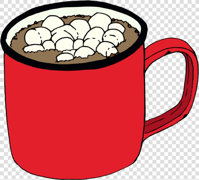 Hand painted A Winter Hot Drink Coffee Cocoa In Winter   Cartoon Hot Chocolate Clipart  HD Png DownloadTransparent PNG