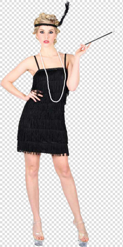 1920s Girl Png   Flapper Girl Black Dress  Transparent PngTransparent PNG