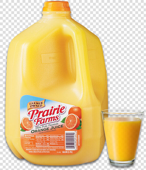 Orange Juice   Prairie Farms Orange Juice  HD Png DownloadTransparent PNG