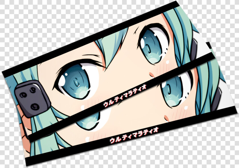 Sinon Eyes Slap   Cartoon  HD Png DownloadTransparent PNG