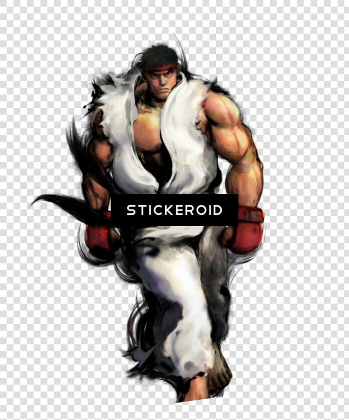 Ryu Fighter Street   Street Fighter 4 Art Style  HD Png DownloadTransparent PNG