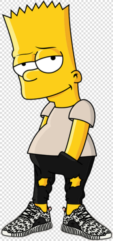 Bart Bape Supreme Logo   Los Simpson Png Bart  Transparent PngTransparent PNG