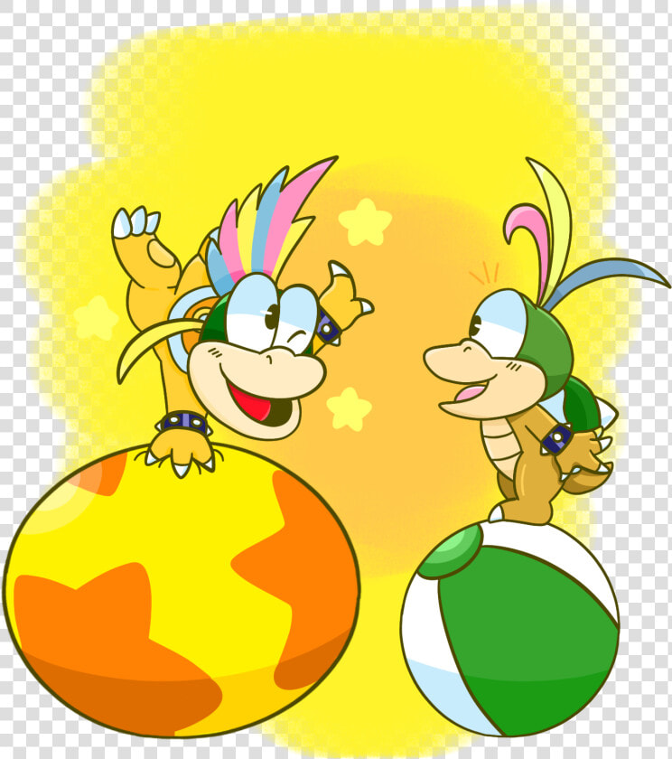 Transparent Bouncing Ball Png   Lemmy Koopa And Hip Koopa  Png DownloadTransparent PNG