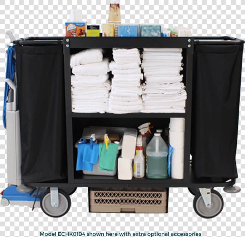 2103 Steel Housekeeping Cart Holding Cleaning Supplies   House Keeping Cleaning Cart  HD Png DownloadTransparent PNG