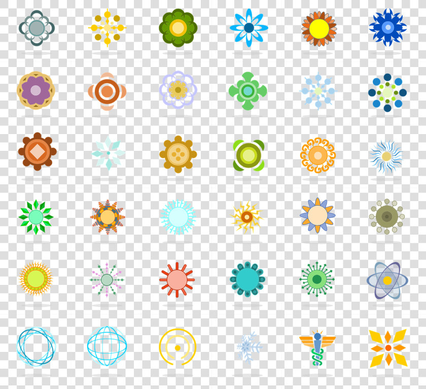 Symbols Shapes Elements Basic Png Image   Flower Symbol Vector  Transparent PngTransparent PNG