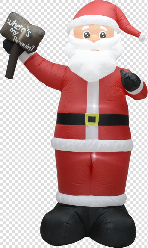 Fashionlite 8 Feet Christmas Xmas Inflatable Placard   Santa Claus  HD Png DownloadTransparent PNG